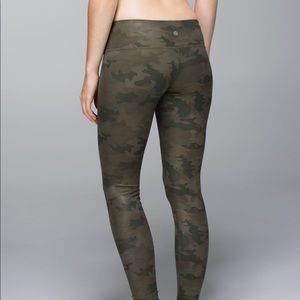 Green Camo lululemon leggings